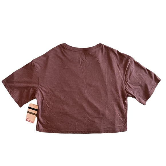 Fit Collective Cropped Graphic Tee Howdy From Out West NWT - Picture 2 of 5